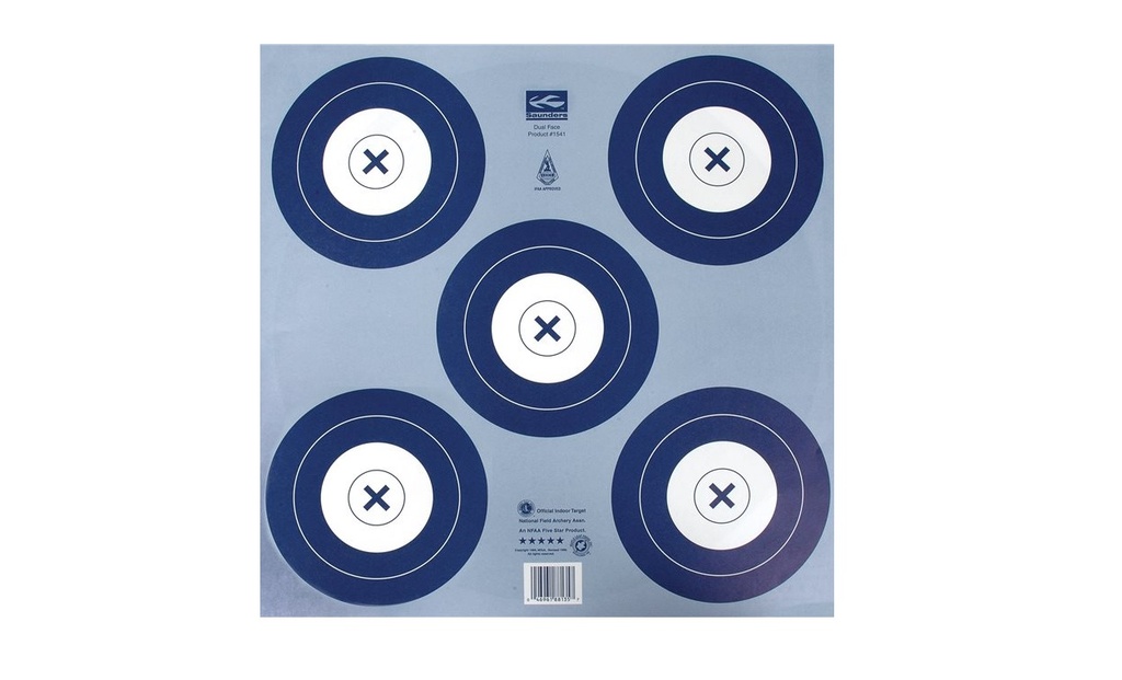 Blason IFAA Indoor 40cm 5Spot
