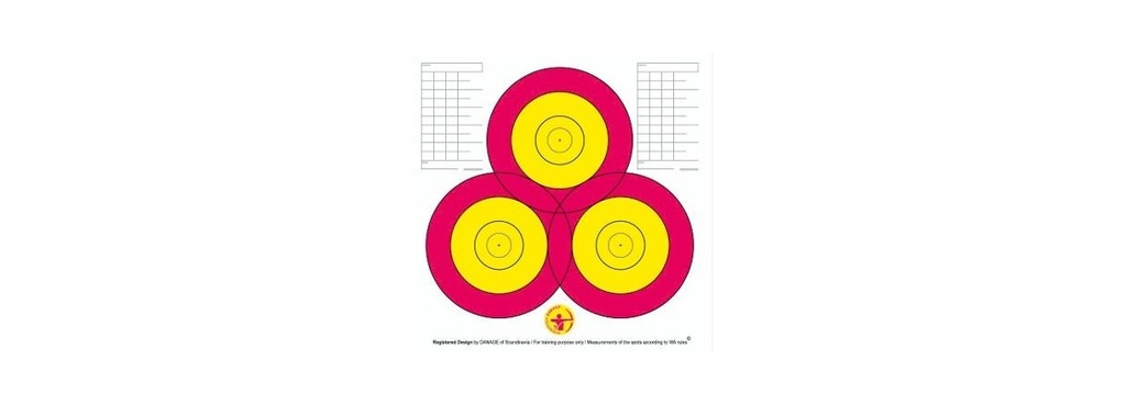Blason 40cm 3-Spot Danage