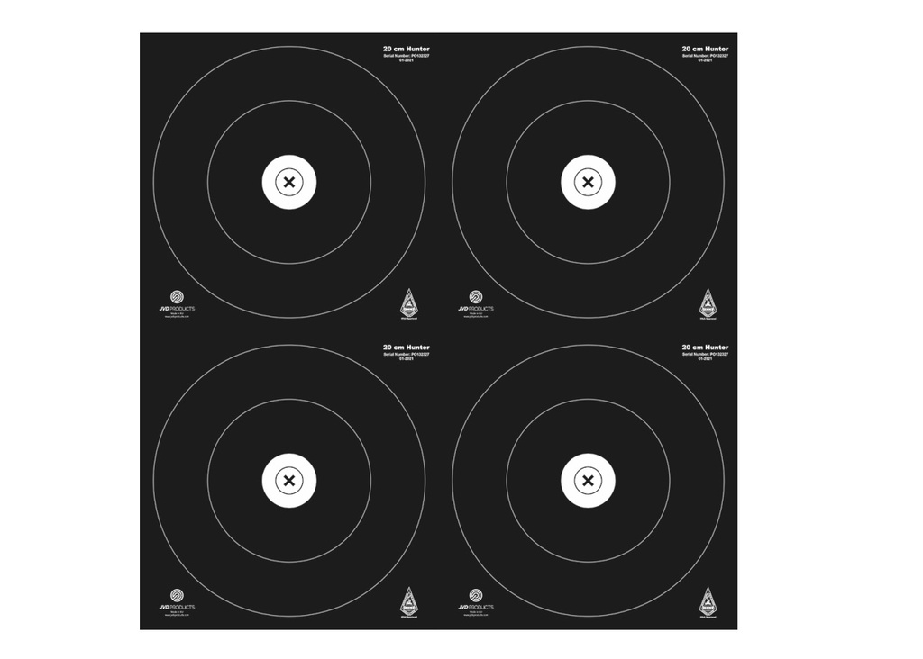 Blason IFAA Hunter 4x 20cm 