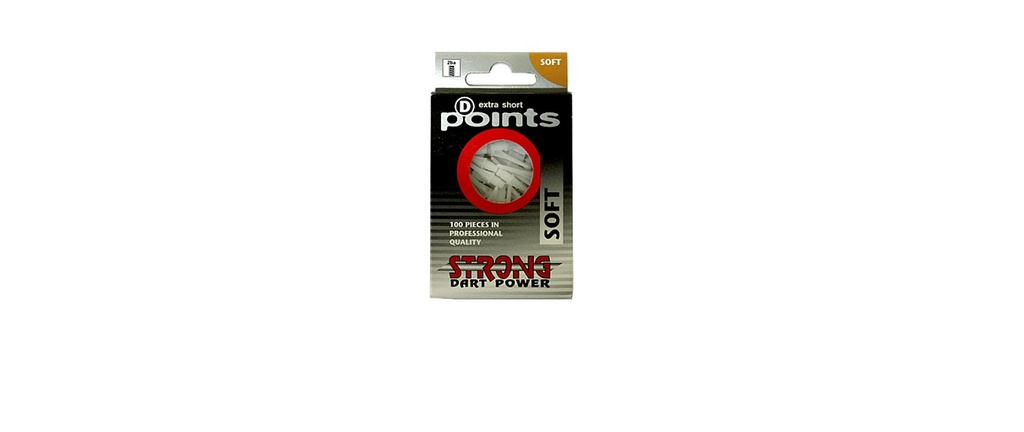 Soft Tip D-Point 100er Black Strong
