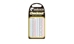 Dart Checkout Pocket Card Unicorn