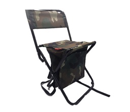 Sac à dos avec chaise pliante camouflage