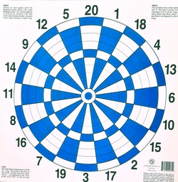 1x Blason Jeu de Fléchettes de 40 cm